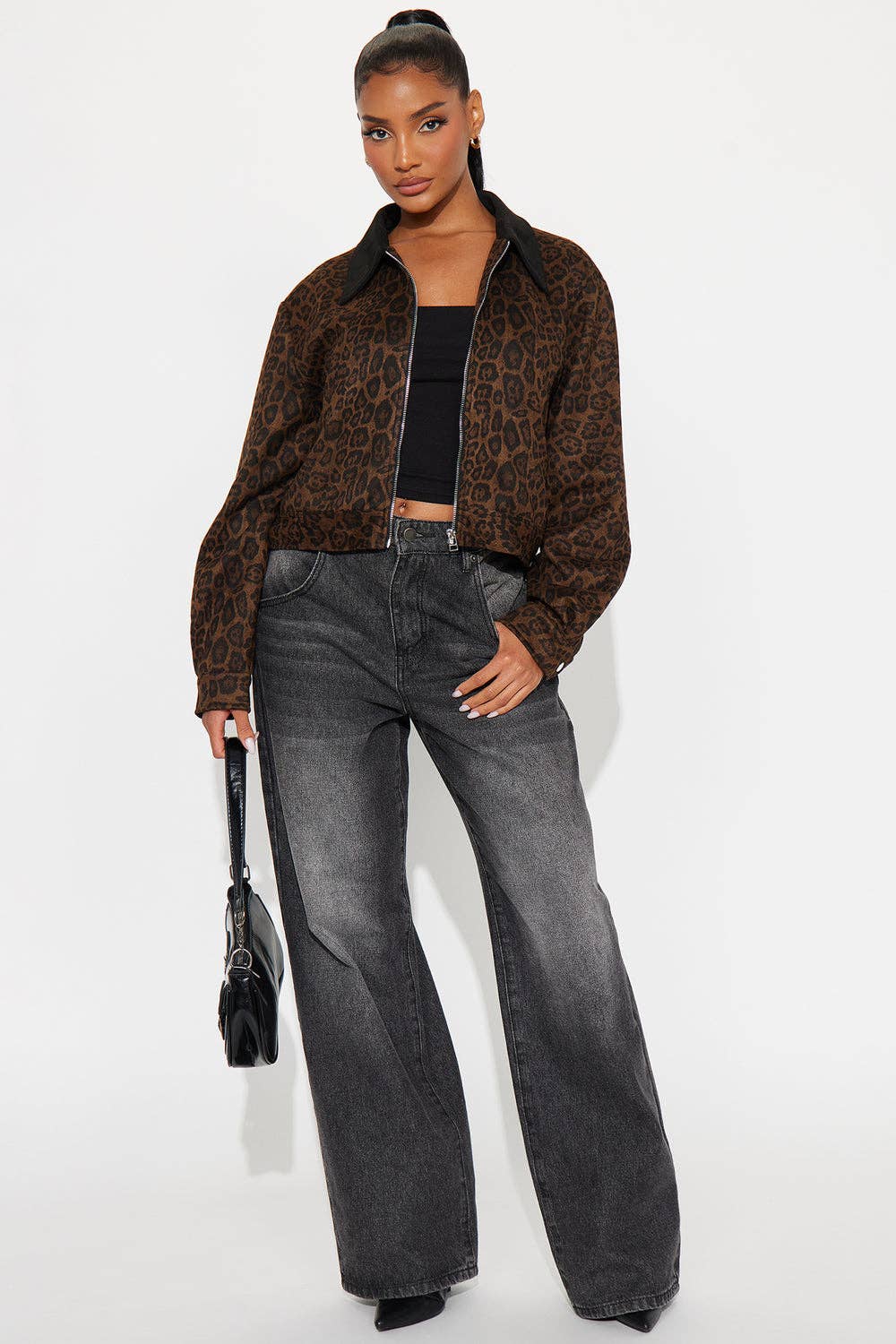 LEOPARD PRINT ZIP-UP JACKET for wholesale on Faire1