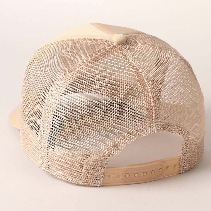 Fashion City - Vendita all'ingrosso Cappellino da camionista - Donna - Cappello da camionista ricamato Happy Hour11