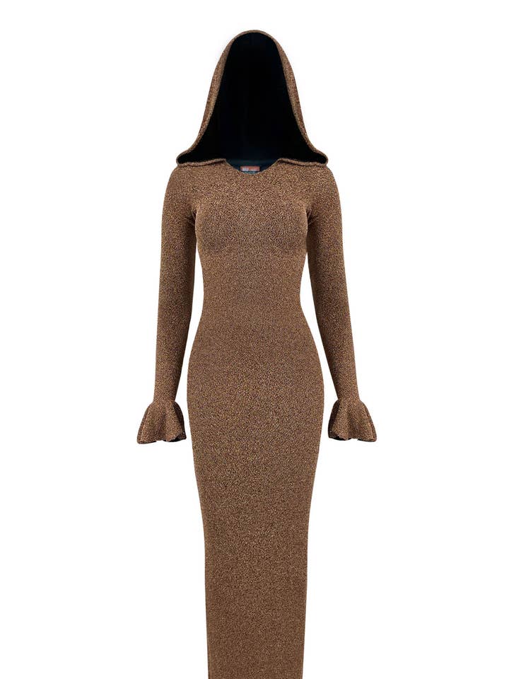Govina Long Sleeve Copper Dress for wholesale by Maui X Lolita