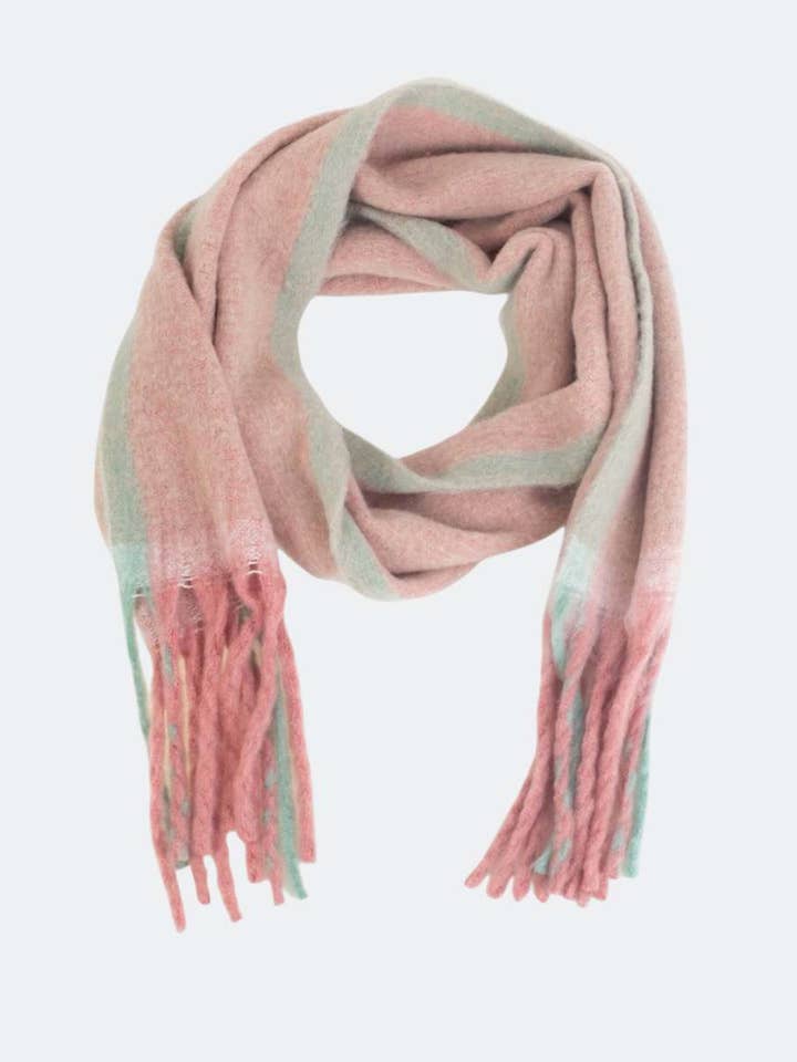 Uldblanding halstørklæde, farve lyserød 21 for engroshandel hos Kbas