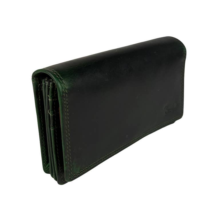 Arrigo - Wholesale Wallet - Women's - Arrigo oiled leather ladies wallet accordion - 5 colours6