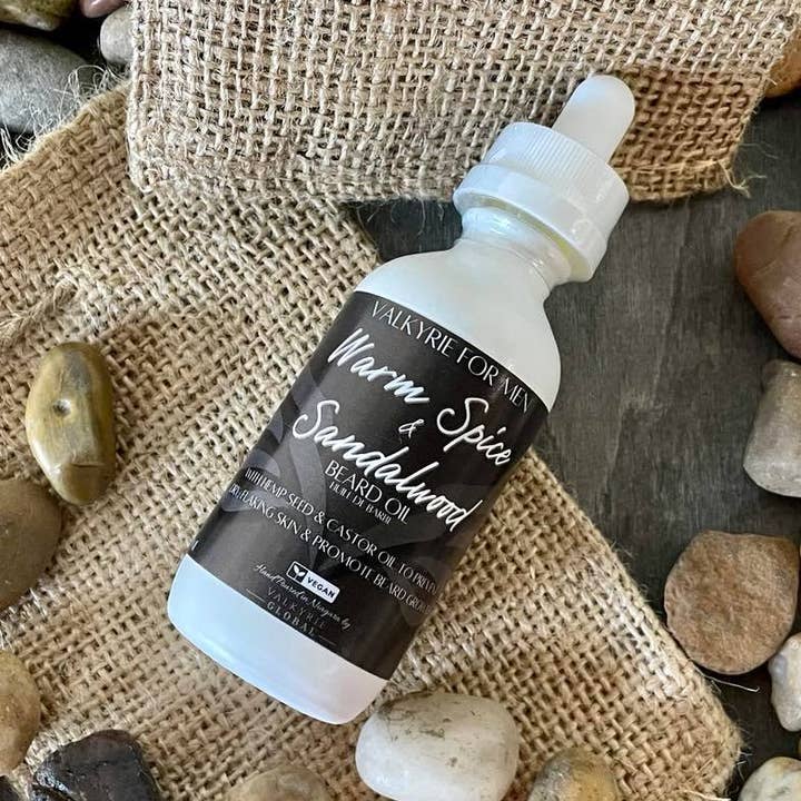Valkyrie Global – wholesale Beard styling product – Beard Oil - Warm Spice & Sandalwood0