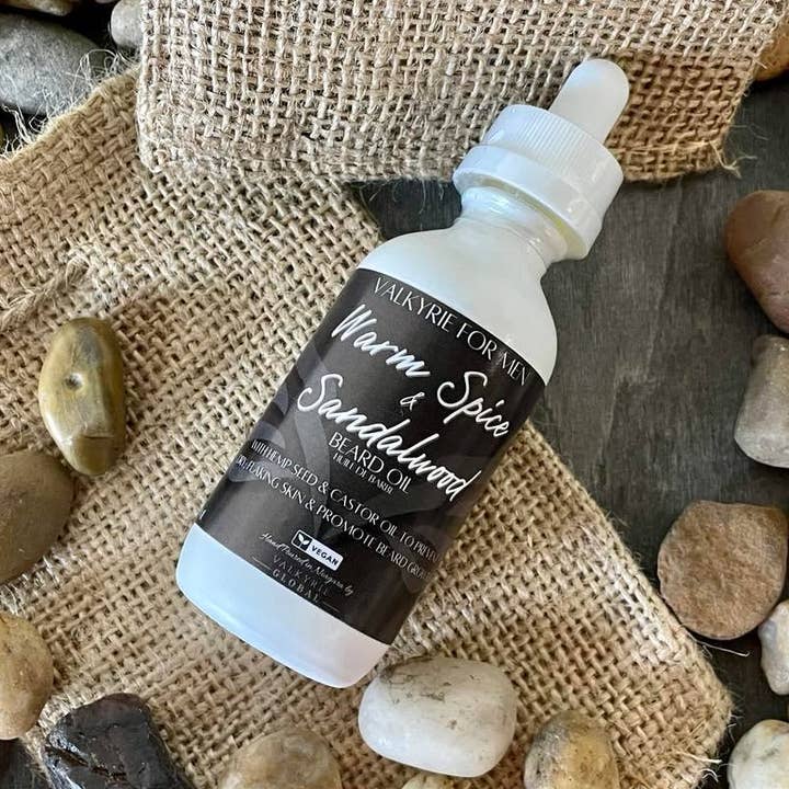 Valkyrie Global - Wholesale Beard Styling Product - Beard Oil - Warm Spice & Sandalwood0