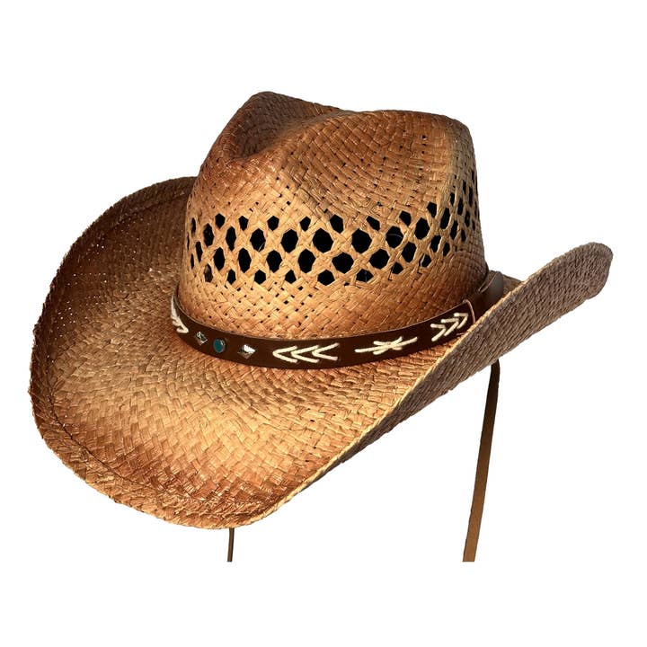 West Yellowstone Raffia Cowboyhoed voor wholesale door Conner Hats