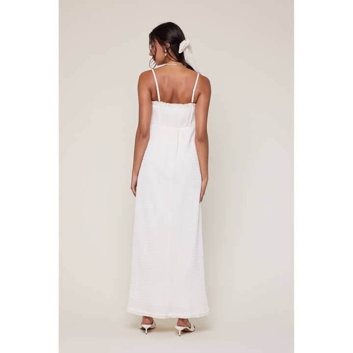 Wishlist Apparel - Wholesale Dress - Women's - TEXTURED TIE-FRONT MAXI DRESS / WL25-117122