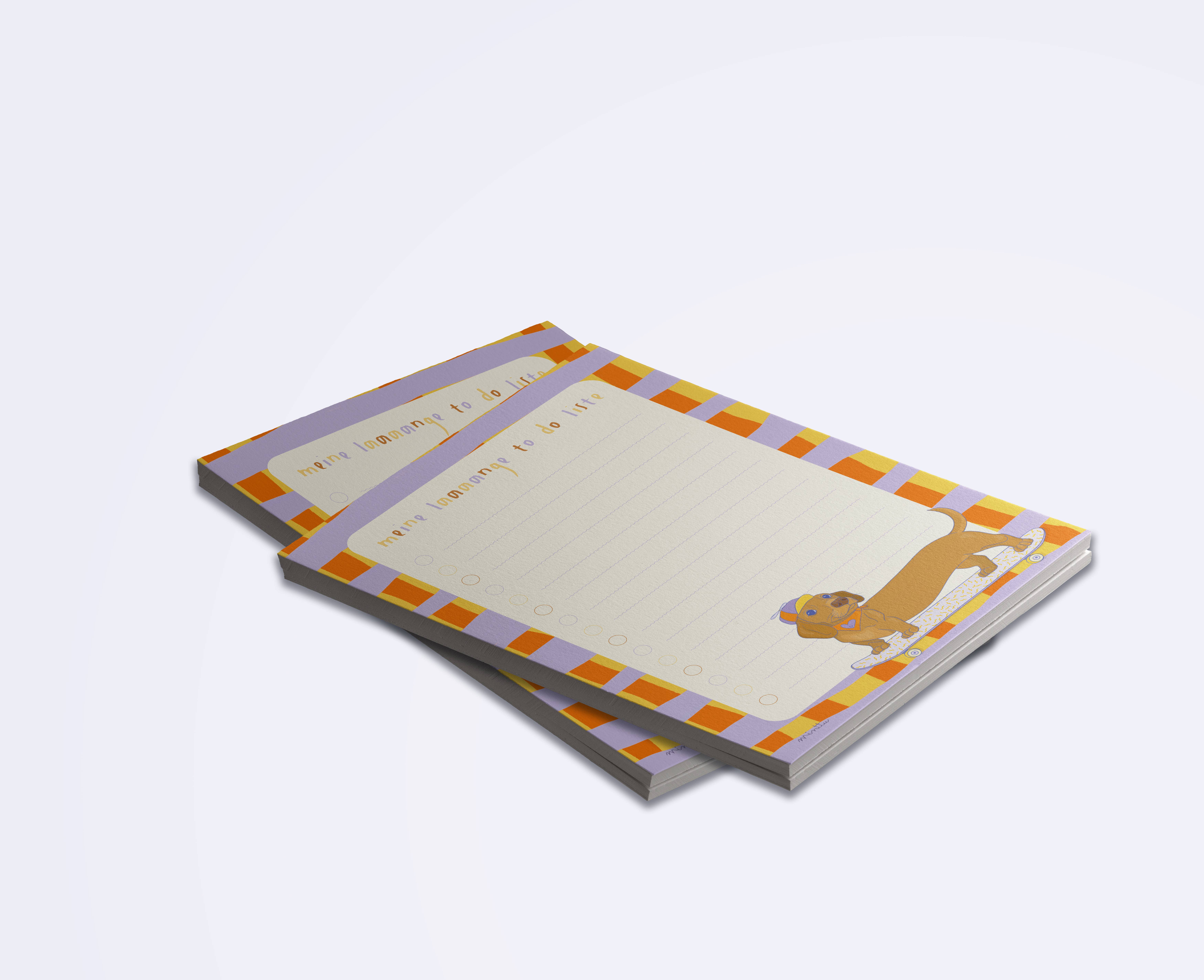 minttu illustrations – Großhandel Notizblöcke – Notizblock, To Do Liste "Meine laaaange To Do Liste"1