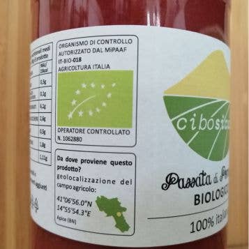 Cibo Sicuro - Vendita all'ingrosso Sughi pronti - Passata di Pomodoro biologico 700ml1