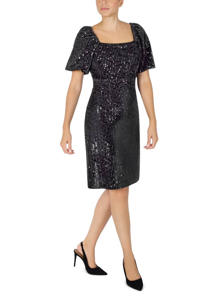 Minivestido de manga abullonada para venta al por mayor de Julia Jordan