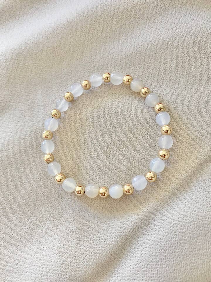 14 K agat guld fyldt armbånd for engroshandel hos Elisa Shin Designs