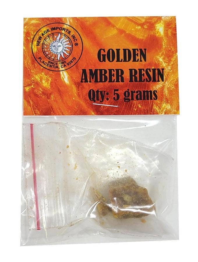 GREENROOTS USA LLC - Wholesale Incense - Golden Amber Resin 5gm Pack1