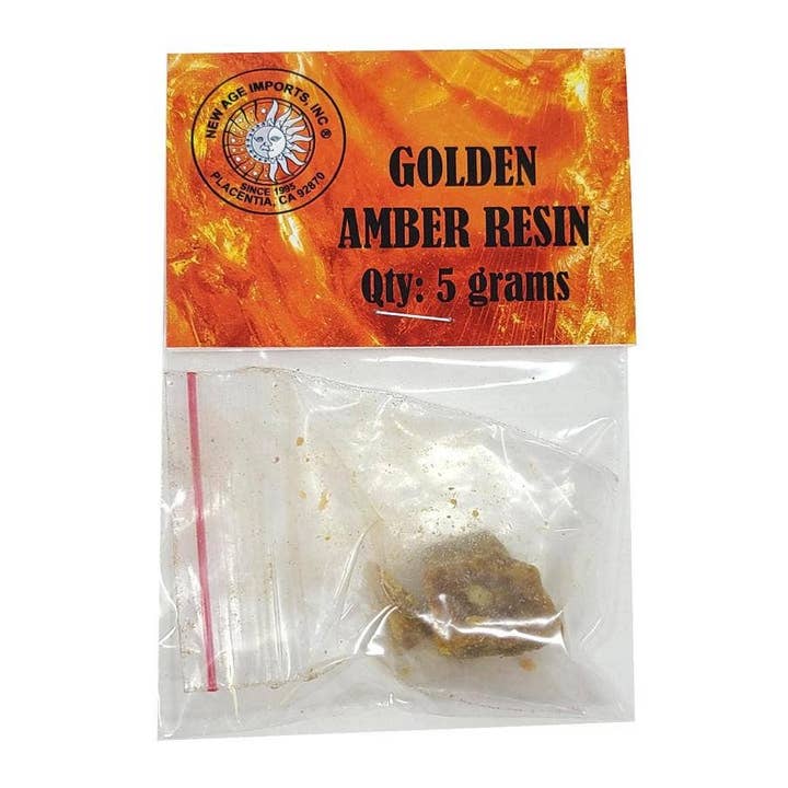 GREENROOTS USA LLC - Wholesale Incense - Golden Amber Resin 5gm Pack1