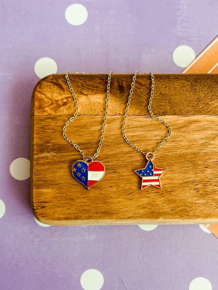 Americana Necklace and Earrings for wholesale by Benny & Beans