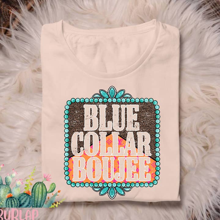 Blauwe Boord Boujee voor wholesale door The Burlap Cactus