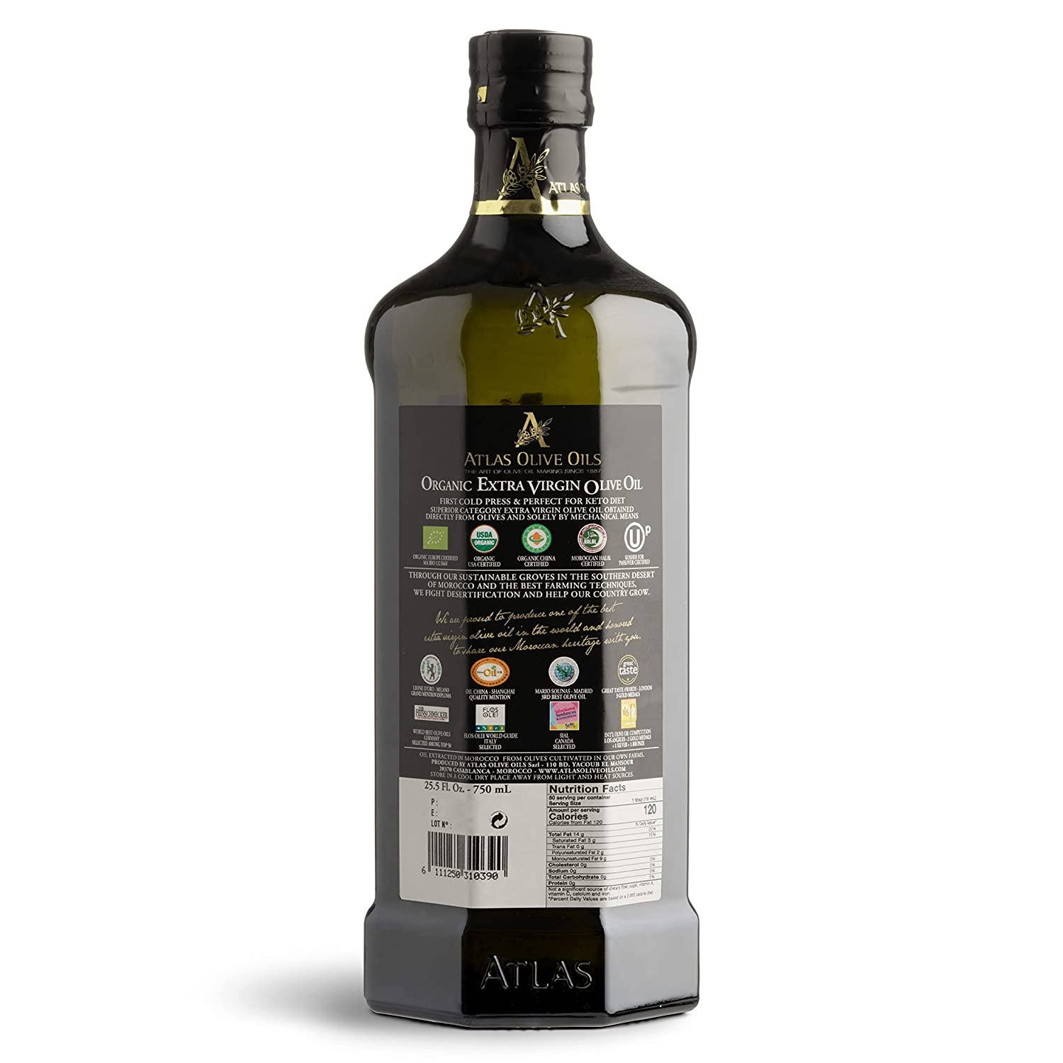 ATLAS OLIVE OILS - Wholesale Olive Oil - Atlas Organic Extra Virgin Olive Oil | Glass bottles10