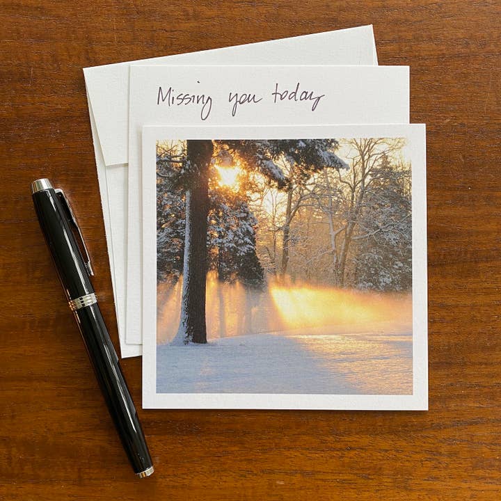 Winter Sunrise for wholesale by Whispered Light Greeting Cards