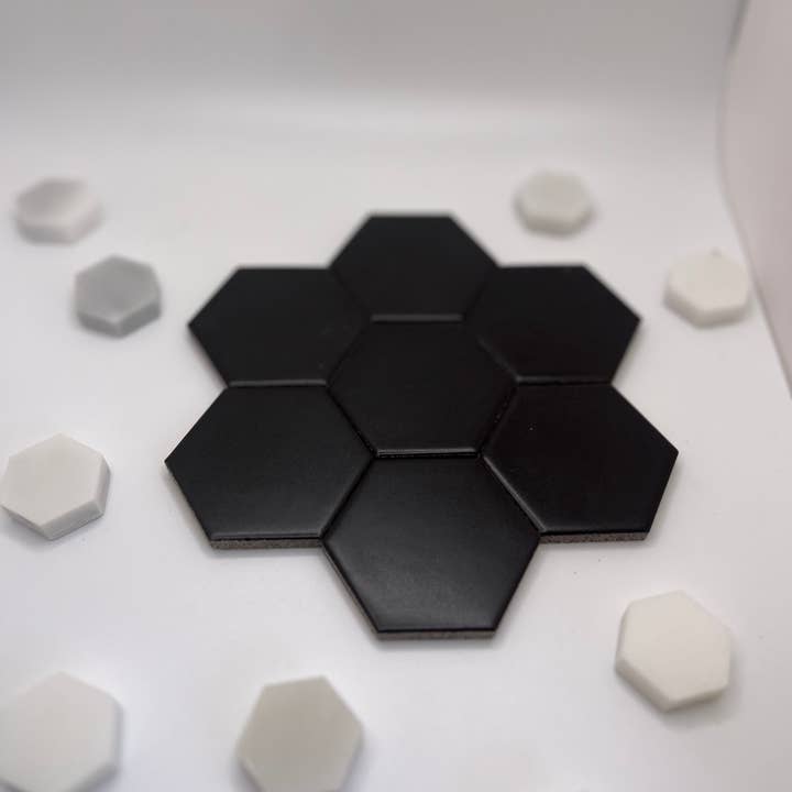 Lovely Onyx Black Hexagon Magnet Set (7 Pieces / Unit) for wholesale by Restore & Decor