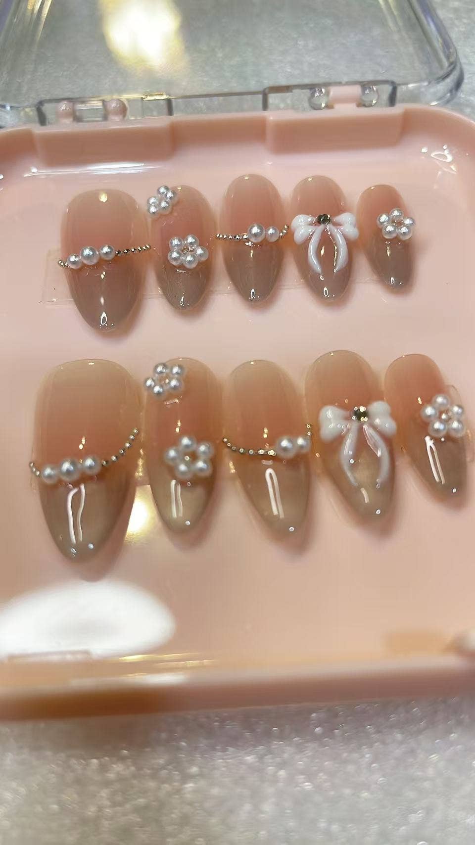 Azurenailshop - Wholesale Press-On/Fake Nails - Azurenailshop Press on nails, Almond shape popular nails3