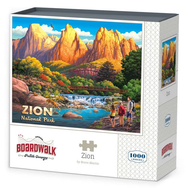 Boardwalk Puzzle Company - Wholesale Puzzle - Adult - Zion National Park - 1000 Piece