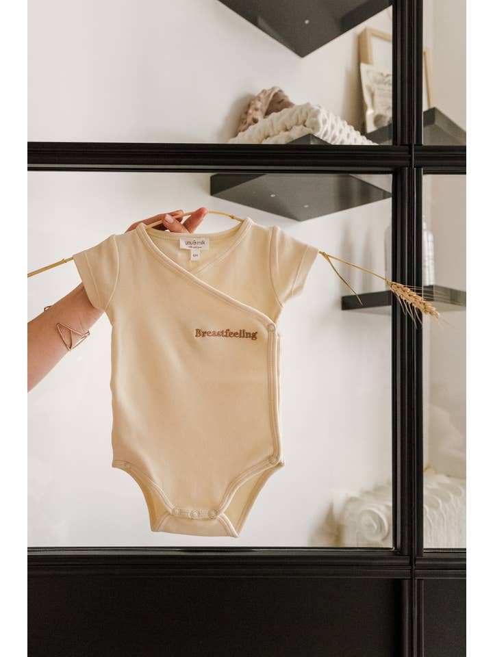 Baby Body Breastfeeding Latte in organic cotton for wholesale on Faire4