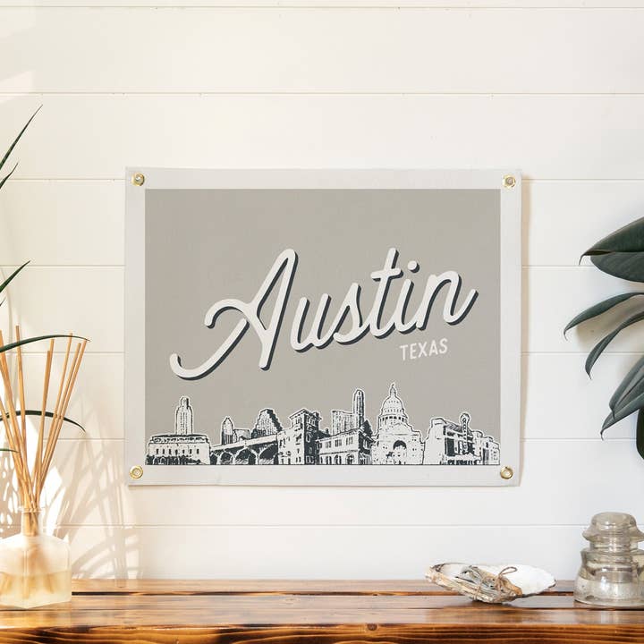 Benoit's Design Co. - Wholesale Bord/bordje - Vilten spandoek uit Austin, Texas