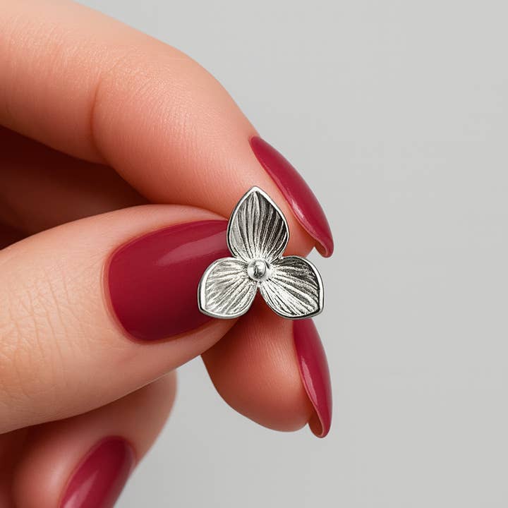 Ohrstecker aus Sterlingsilber in Blumenform für den Großhandel von De Mexico