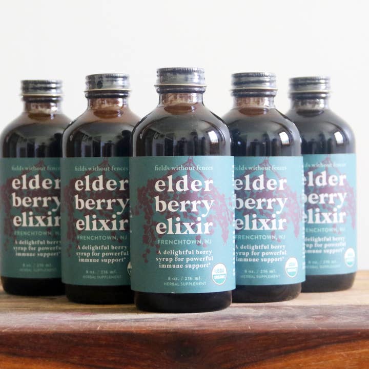Élixir de sureau - Certifié biologique pour la vente par Fields Without Fences