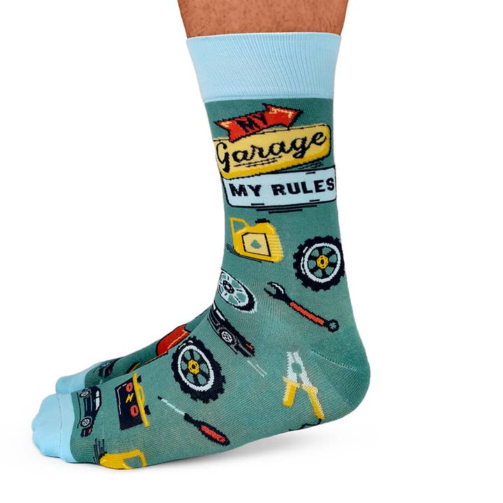 Uptown Sox - Wholesale Socks - Men's - Garage Guru Socks - M/L (Men)