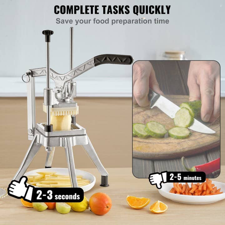 Hard Rock Health Stores - Wholesale Kitchen Tool/Gadget - Commercial Chopper Commercial Vegetable Chopper with 4 Blades Fruits Dicer3