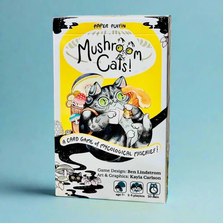 Mushroom Cats! A Card Game of Mycological Mischief and other Purchase Wholesale calico. Free Returns & Net 60 Terms on Faire trending on Faire.