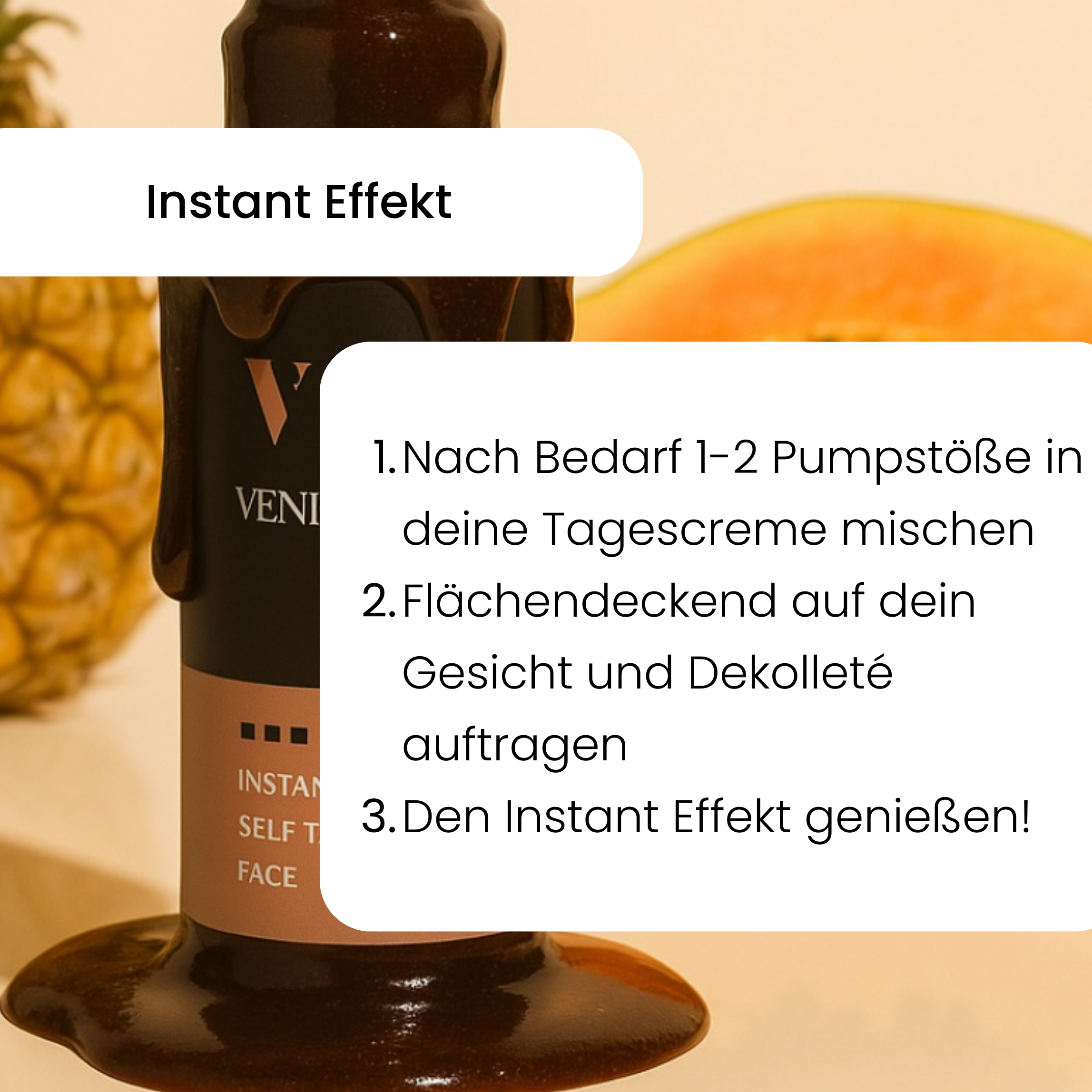 VENICEBEAUTY - Wholesale Self-Tanner - Sofortige Selbstbräunungstropfen Gesicht1