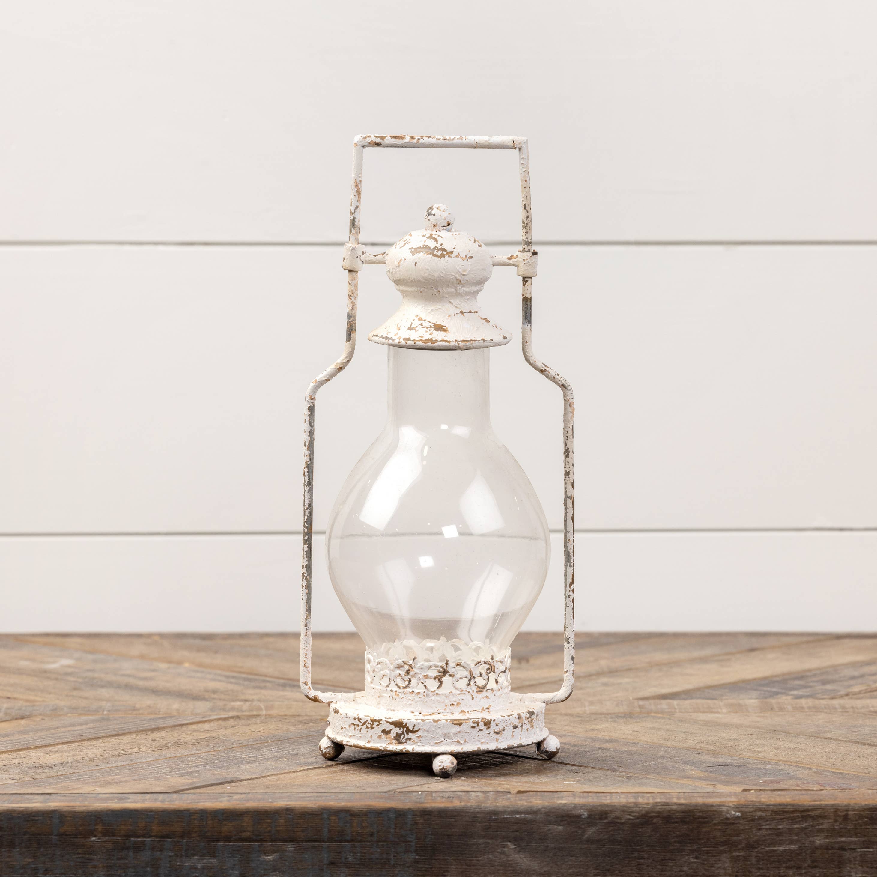 Ragon House – wholesale Lantern – 12.25" AGED WHITE LANTERN1