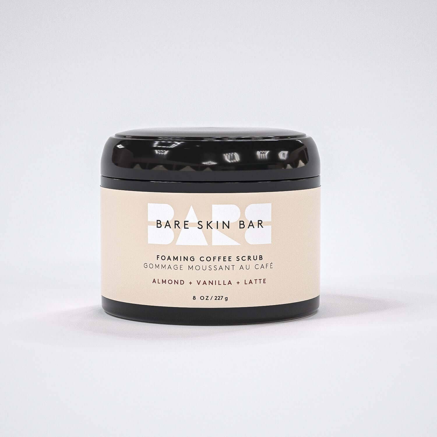 Bare Skin Bar/By Steven - Wholesale Body Scrub/Exfoliant - VANILLA ALMOND LATTE Foaming Coffee Scrub1
