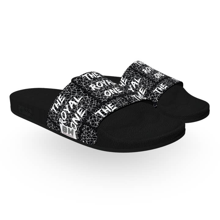 BREN MAROE Designer Unisex Word Print Sandal for wholesale by BREN MAROE