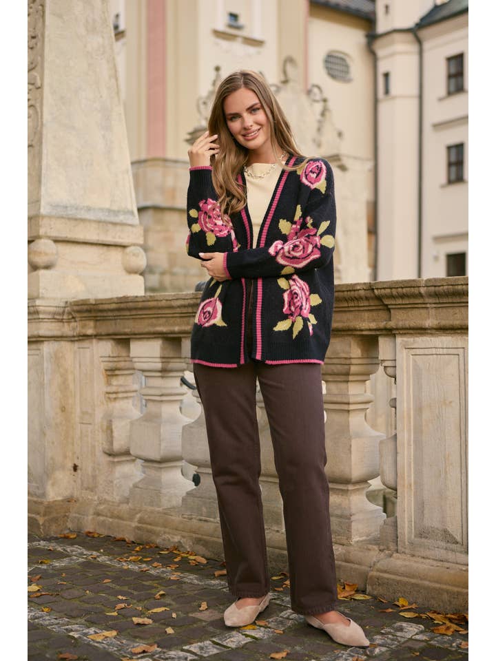 SAACHI - Wholesale Cardigan - Women's - Rose Bloom Cardigan4