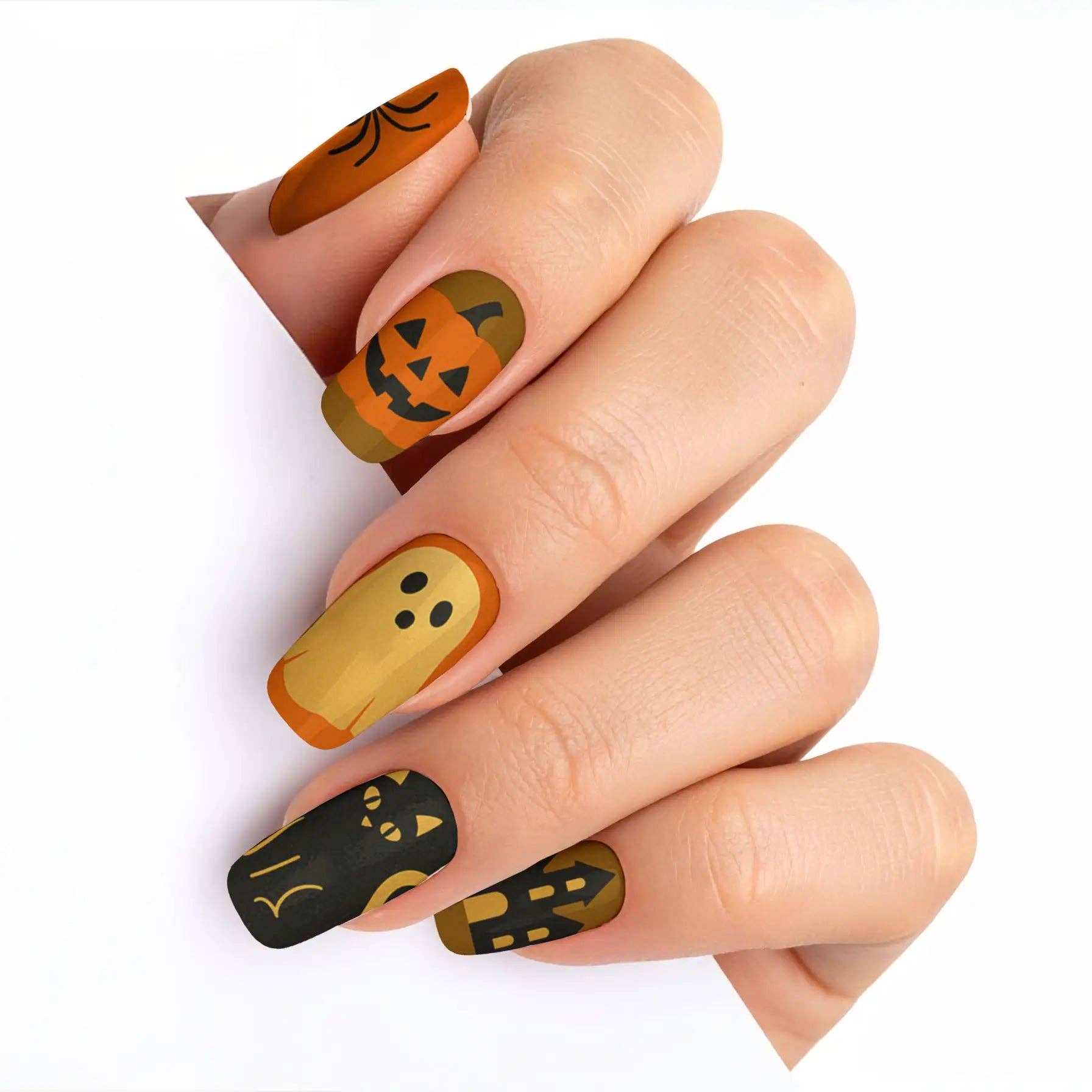 FYNE BODY - Wholesale Press-on/fake nails - Ghoul's Gold Glamour Halloween Press-On Nails59