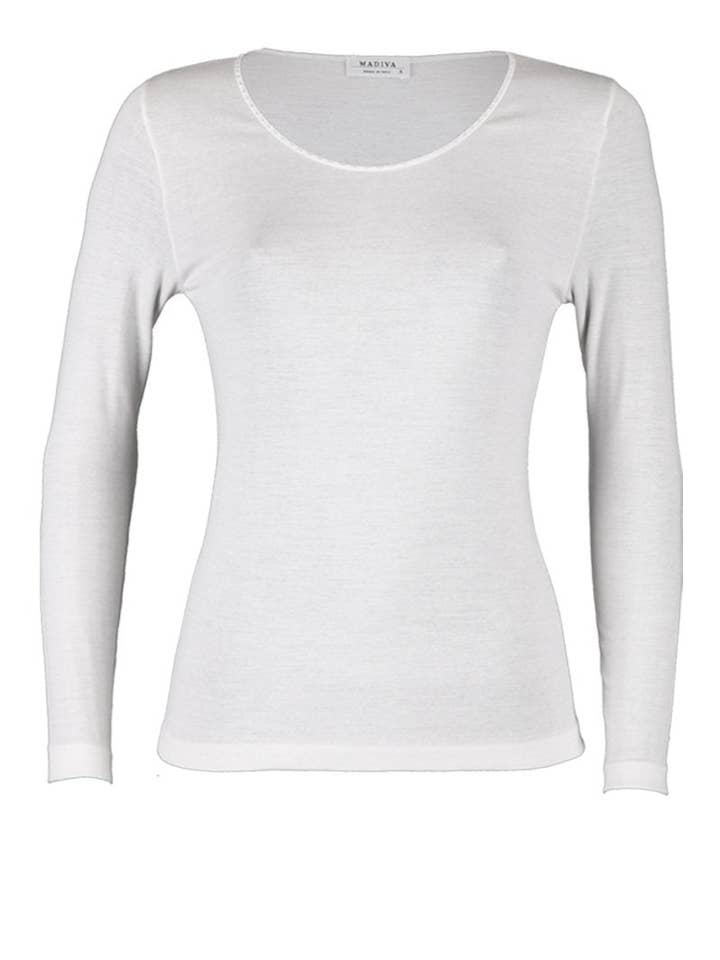 Manches longues Fiordaliso - Laine, soie, coton pour la vente par Madiva