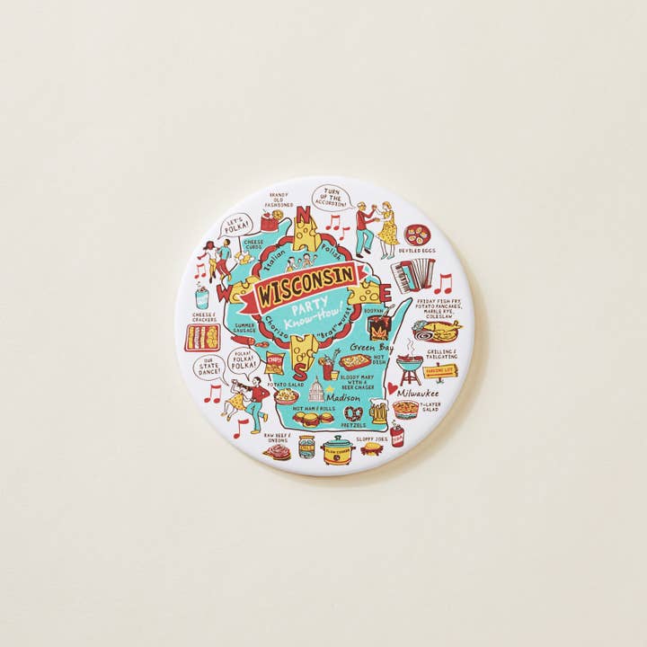 HANmade Milwaukee - Venta al por mayor Imanes - Imán Wisconsin Party Know How1