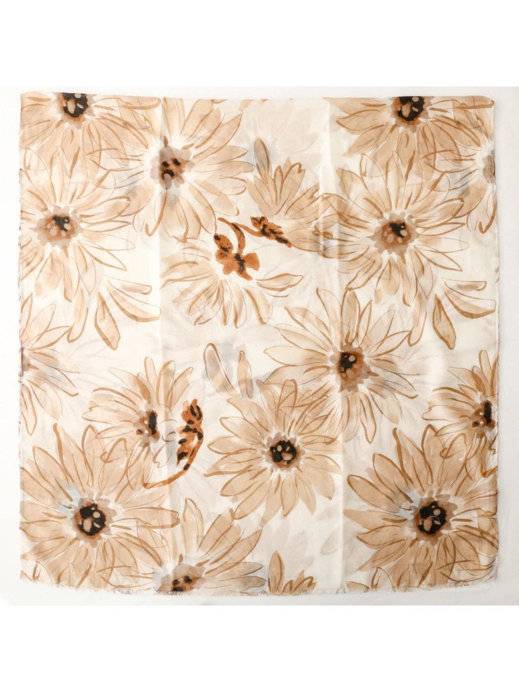 Funkyrel® Atzbranding Limited - Wholesale Sjaal - Dames - Scarvii - Sjaal met Madeliefjesprint & Sjaal voor Vrouwen1