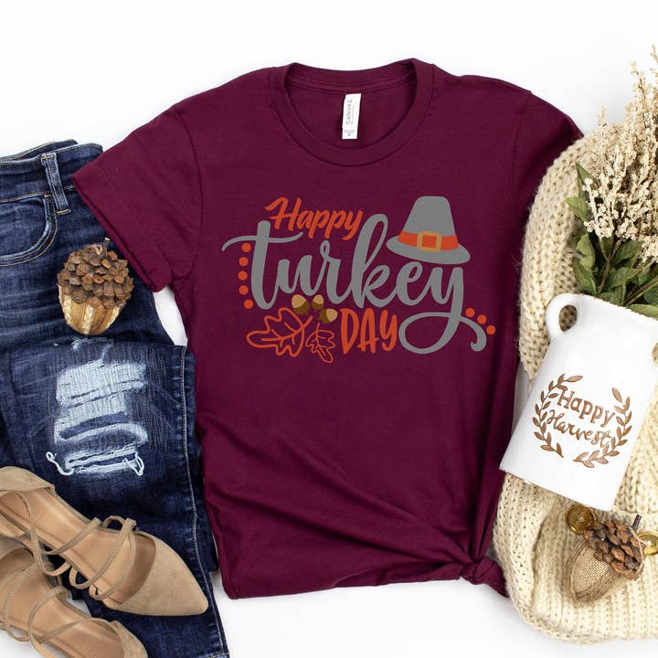 T-shirt Joyeux Jour de la Dinde pour la vente par KM Clothing