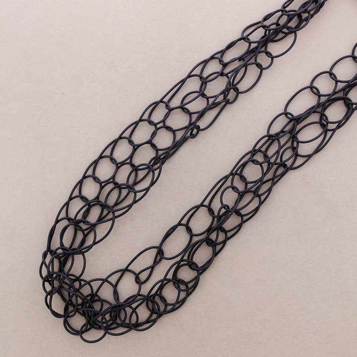 Long Rubber Link Necklace for wholesale by Sonata