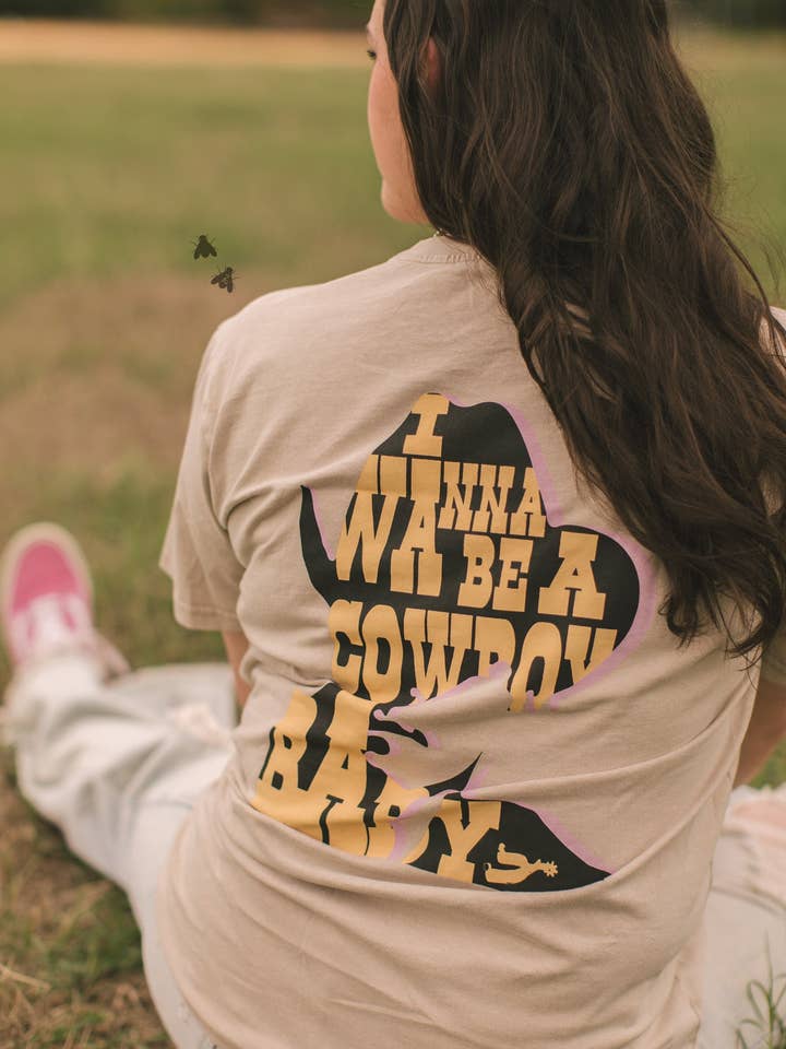 2 Fly Co - Wholesale Screen Printed T-Shirt - Women's - COWBOY BAE TEE