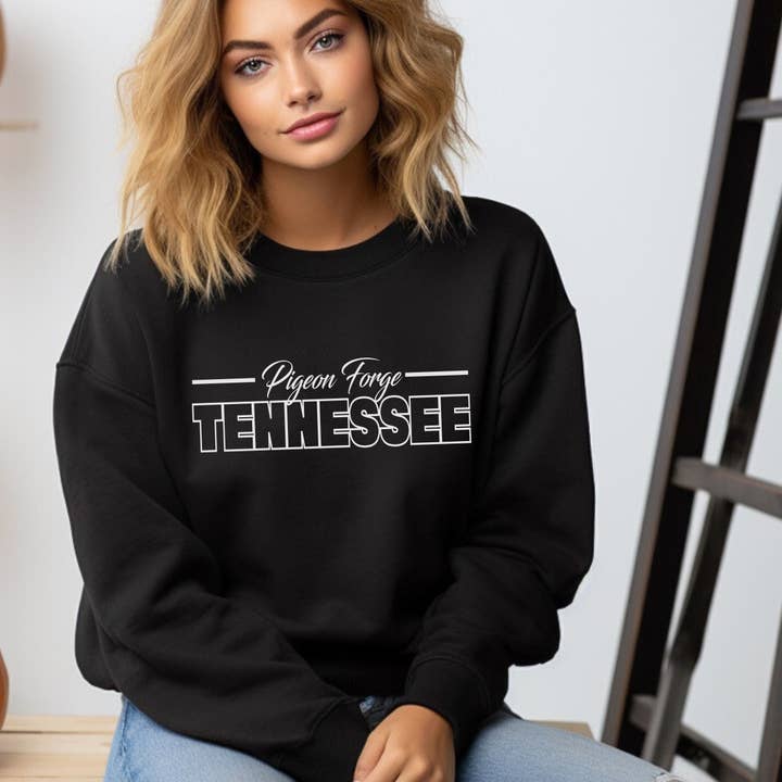 Felpa alla moda con contorno a blocchi di città e stato personalizzato per la vendita all'ingrosso da parte di Bravo Glass