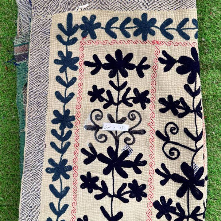 GYPSY STUDIO - Wholesale Quilt - Colorful Suzani Embroidered Cotton Kantha Floral Quilts 6