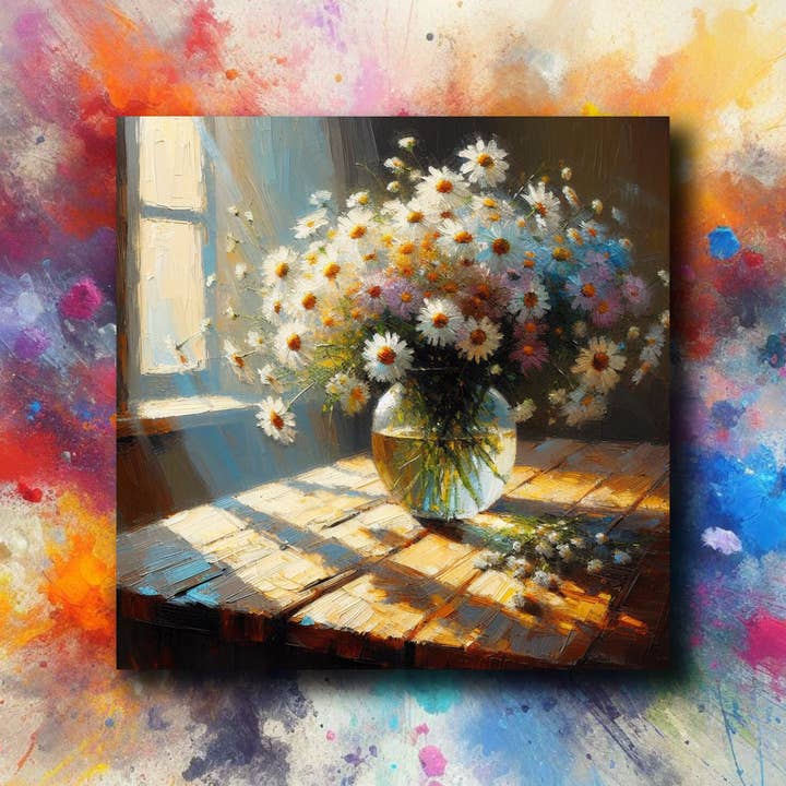 Bouquet 735 Fridge Magnet 55x55mm for wholesale by frostedgrey