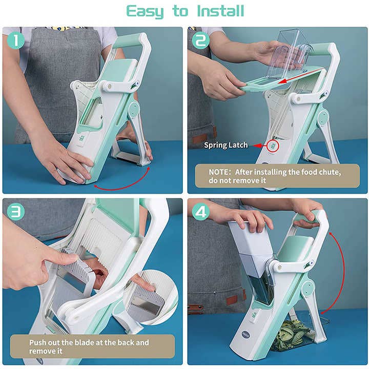 VIGOR - Wholesale Kitchen Tool/Gadget - Pro Chef 5 In 1 Cutter Kitchen Multifunction Vegetable Chopp1