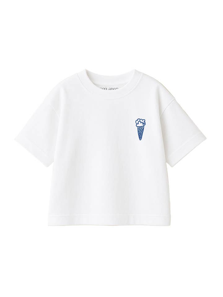 White Ice Cream Shop Tee for wholesale on Faire1