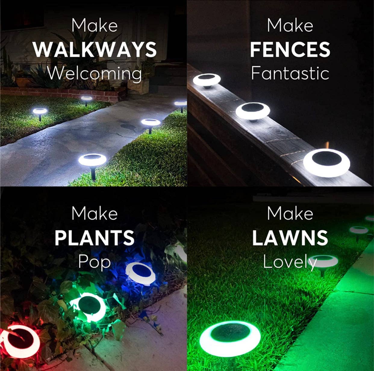 OutdoorSolarOutlet - Wholesale Outdoor/Lawn Light - Colorize Solar Lights Color Change Waterproof Ring Lights In-Ground9