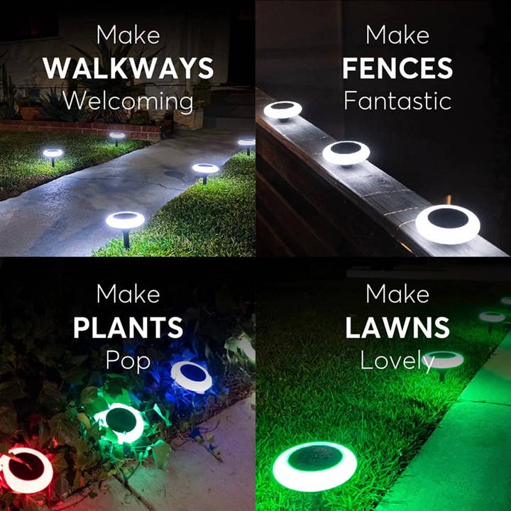 OutdoorSolarOutlet - Wholesale Outdoor/Lawn Light - Colorize Solar Lights Color Change Waterproof Ring Lights In-Ground9