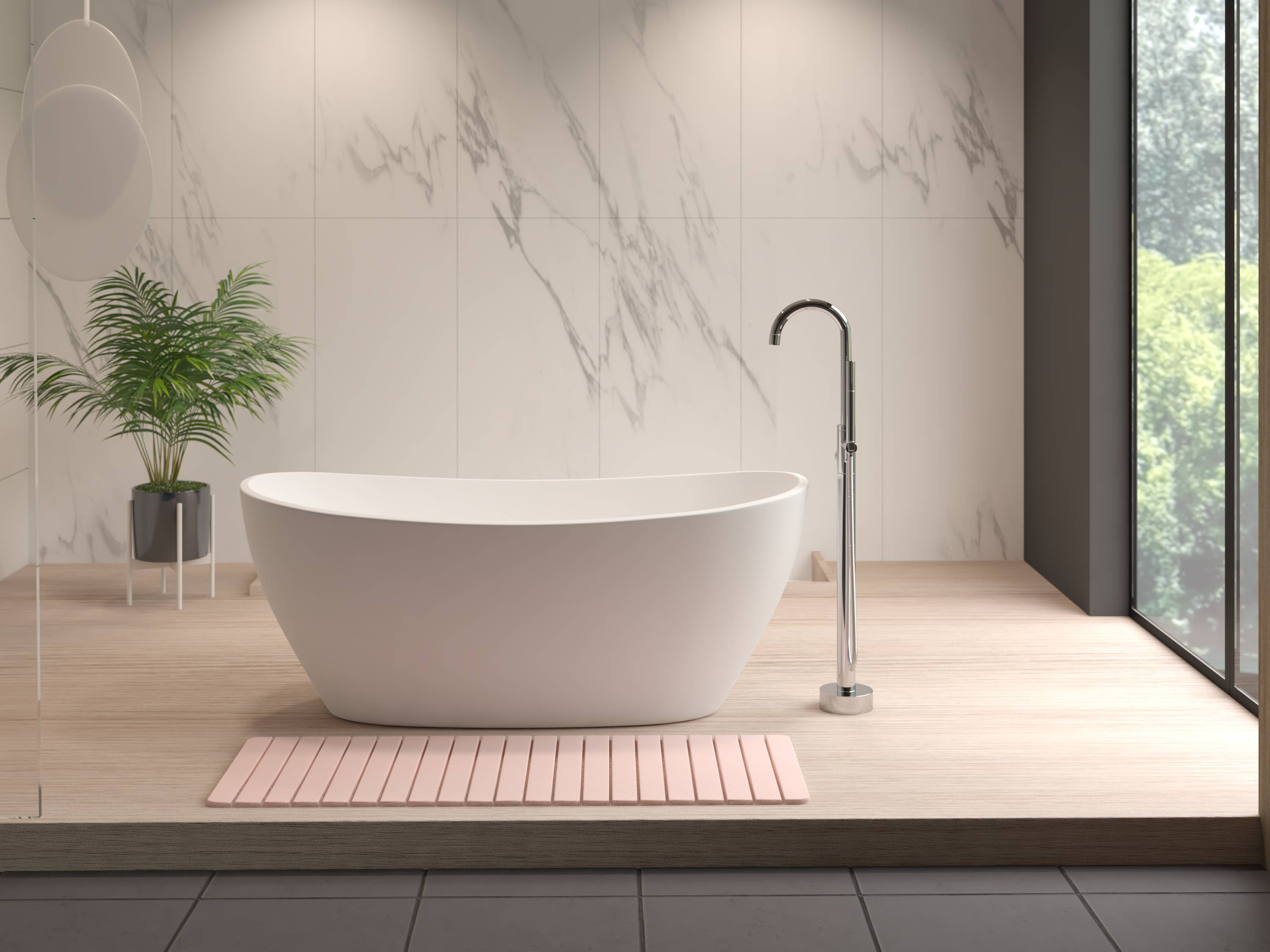 2626 Designs - Wholesale Bath Mat - Diatomite Quick-Dry Stone Extra Large 58 "x 21" Bath Mat7