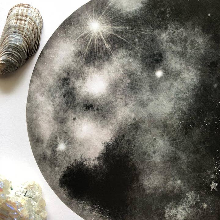 Warmth in the Moon Print (8" x 10" or 11" x 14") for wholesale by Jess Weymouth